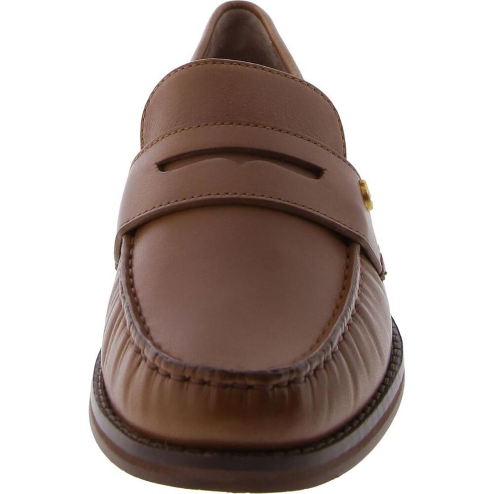 Cole Haan Womens Brown Leather Flat Slip On Loafers Shoes NWT - Picture 2 of 3